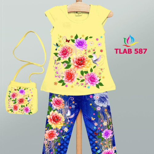 TTG001-86021 BỘ QUẦN ÁO BÉ GÁI 